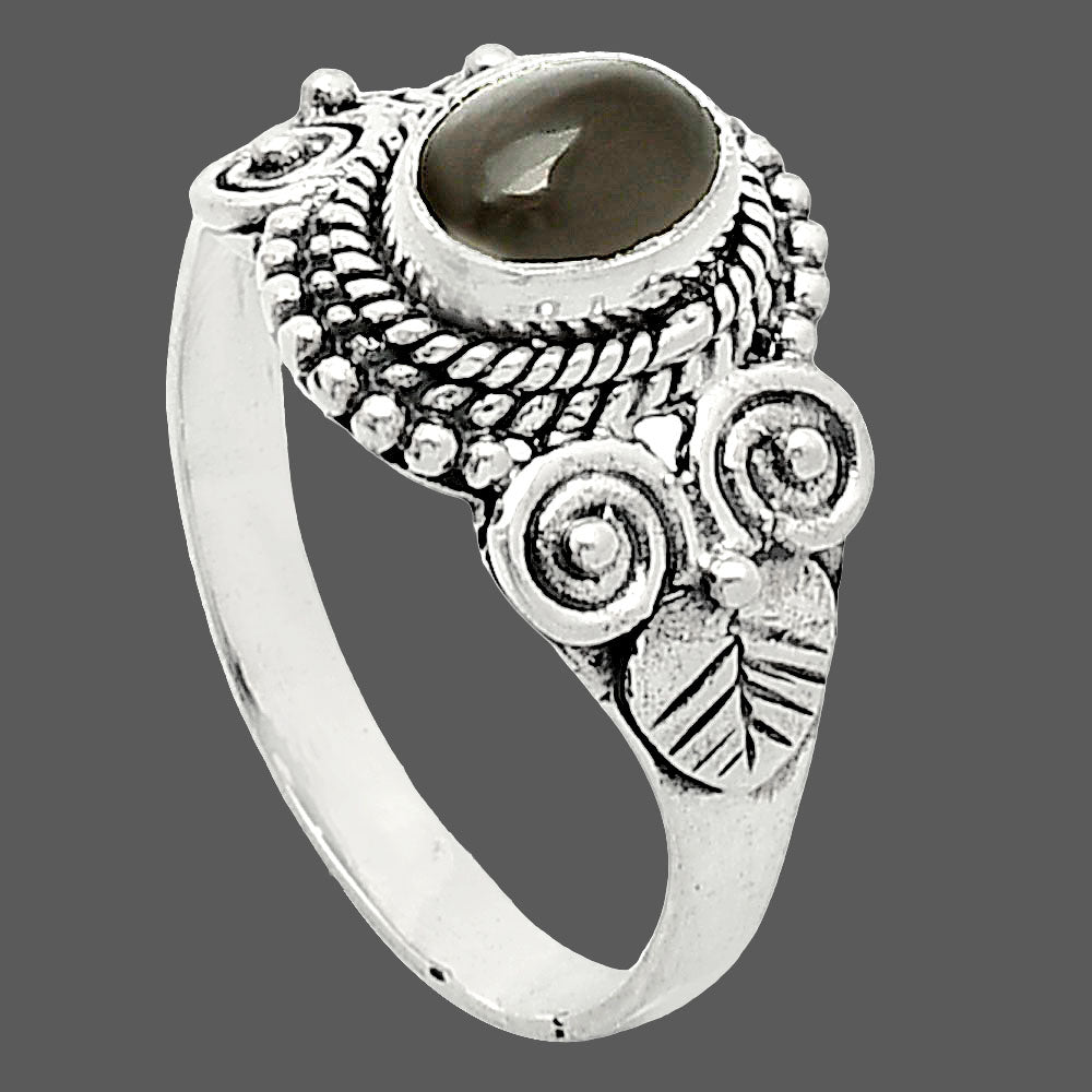 Natural Gray Moonstone Ring size-8 R-1280 SDR243612