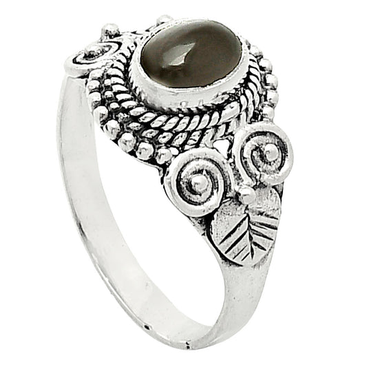Natural Gray Moonstone Ring size-8 R-1280 SDR243612