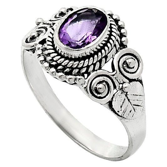 Natural African Amethyst Ring size-7 R-1280 SDR243645