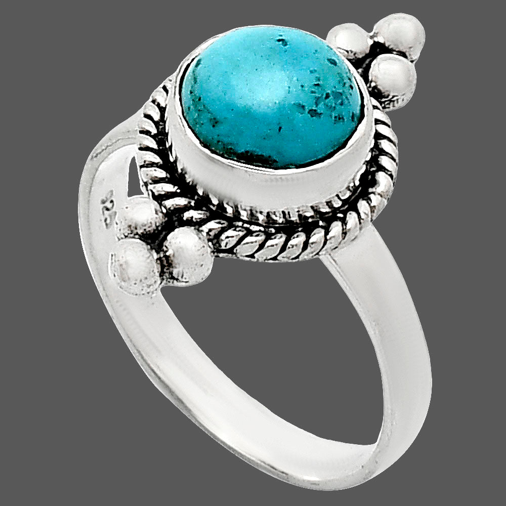 Natural Turquoise Nevada Aztec Mt Ring size-7.5 R-1127 SDR243754