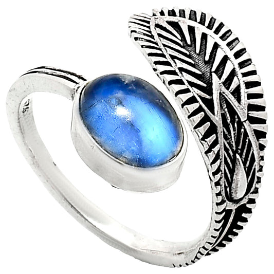 Adjustable - Rainbow Moonstone Ring size-8 R-1116 SDR243824