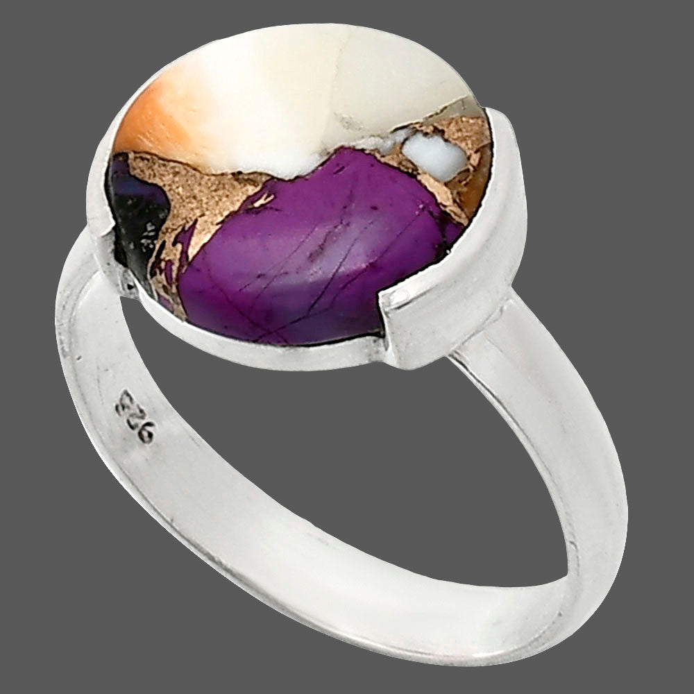 Spiny Oyster Turquoise - Arizona Ring size-8 R-1173 SDR243926