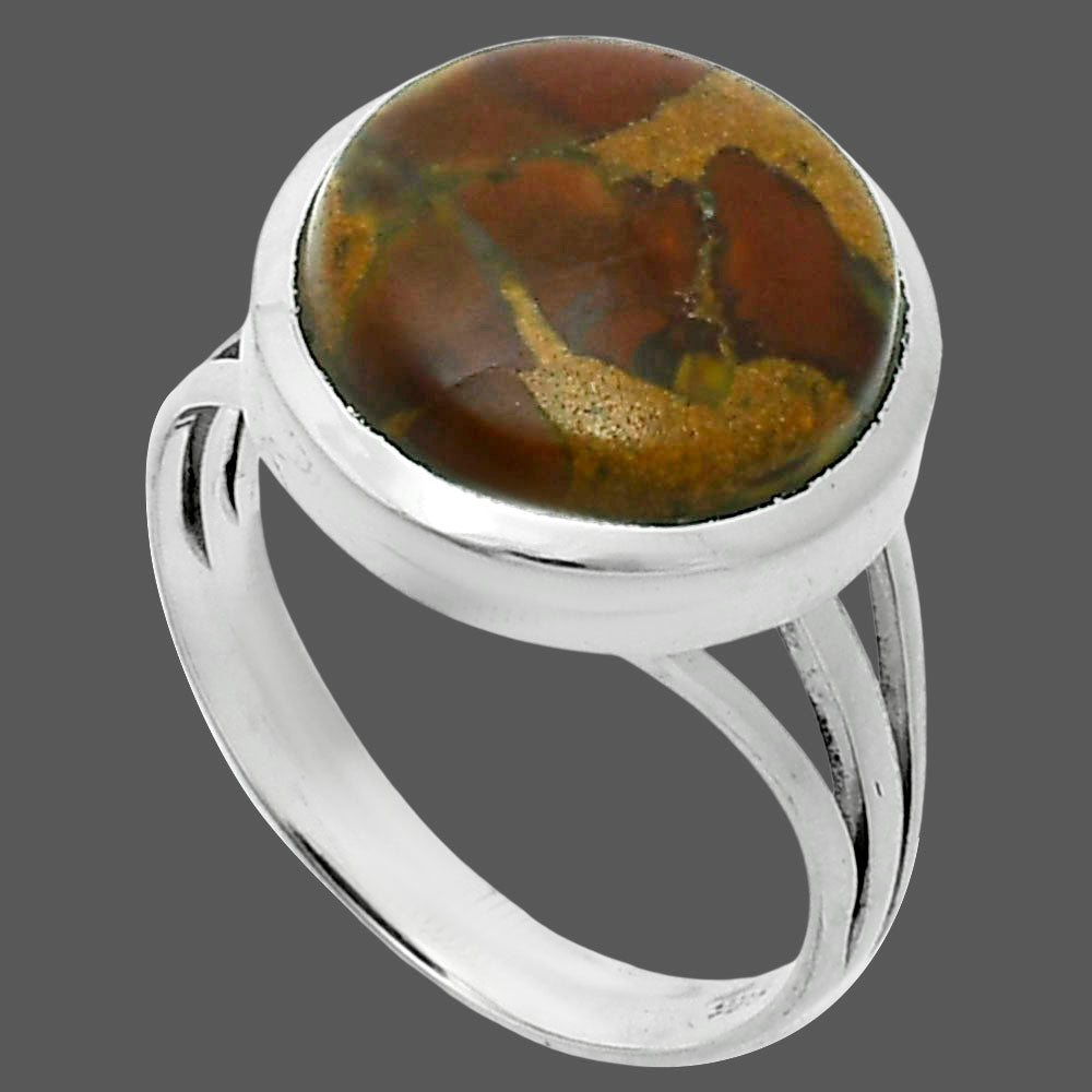 Natural Bamboo Jasper Ring size-8 R-1006 SDR244007