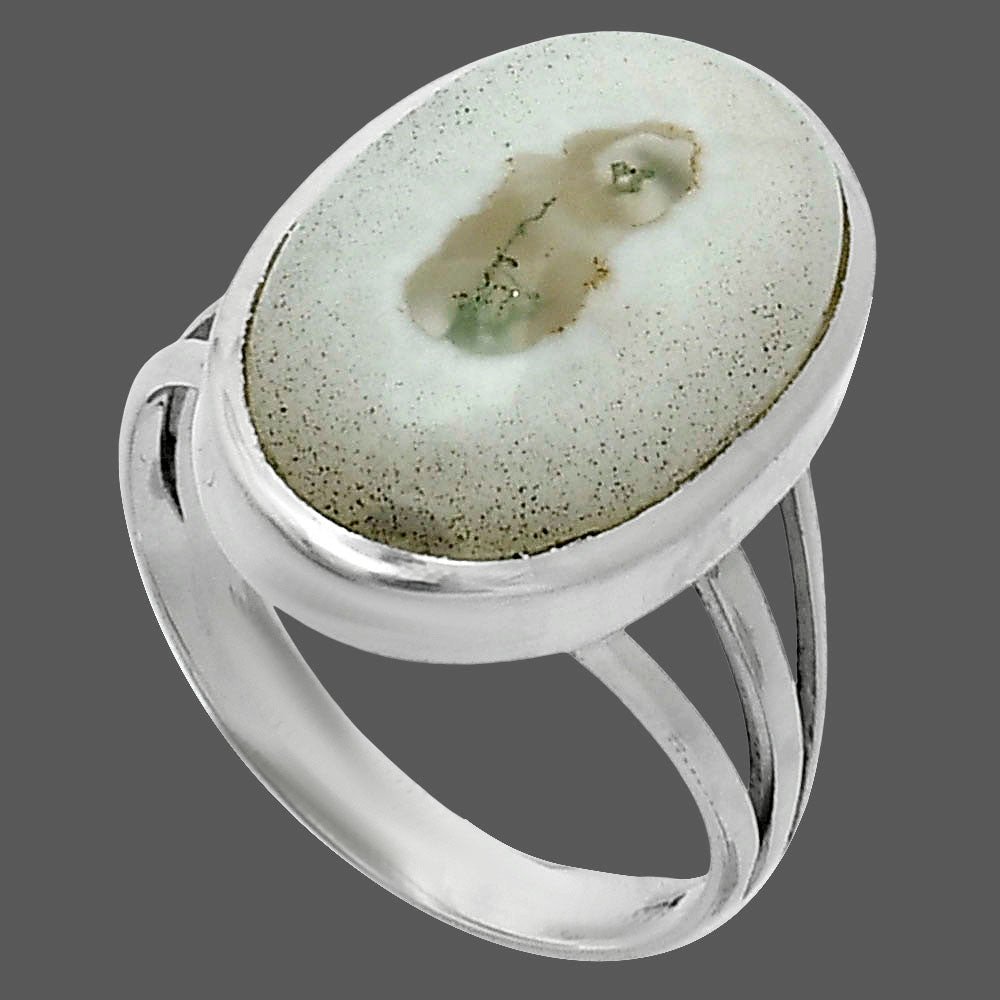 Natural Horse Canyon Moss Agate Ring size-8 R-1006 SDR244077
