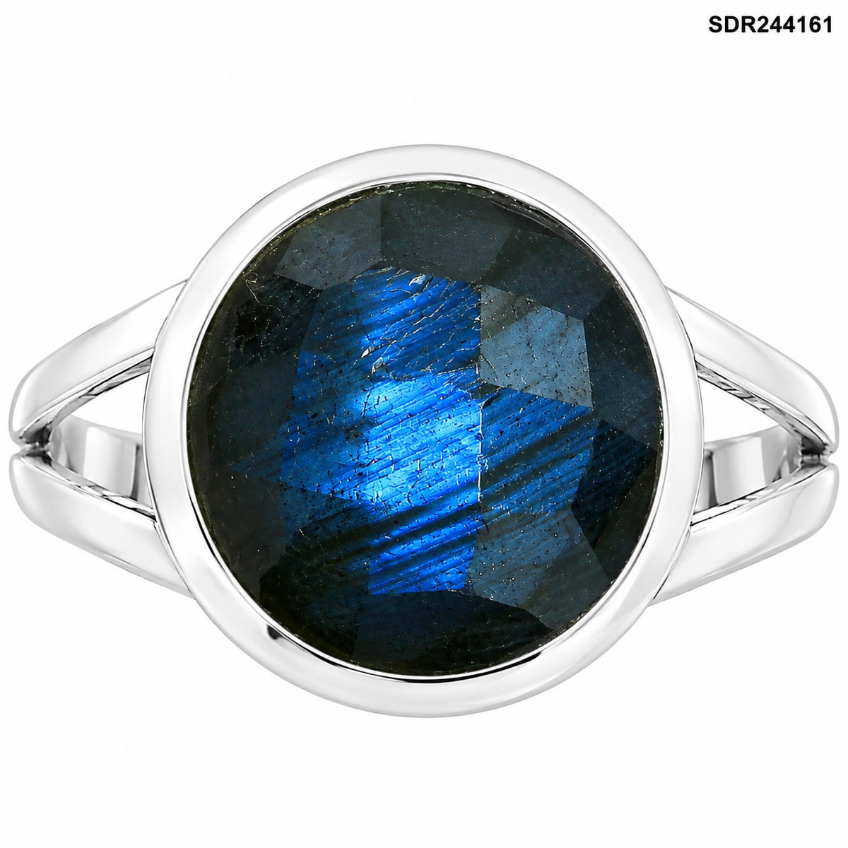 Natural Blue Labradorite Checker Ring size-8 R-1005 SDR244161