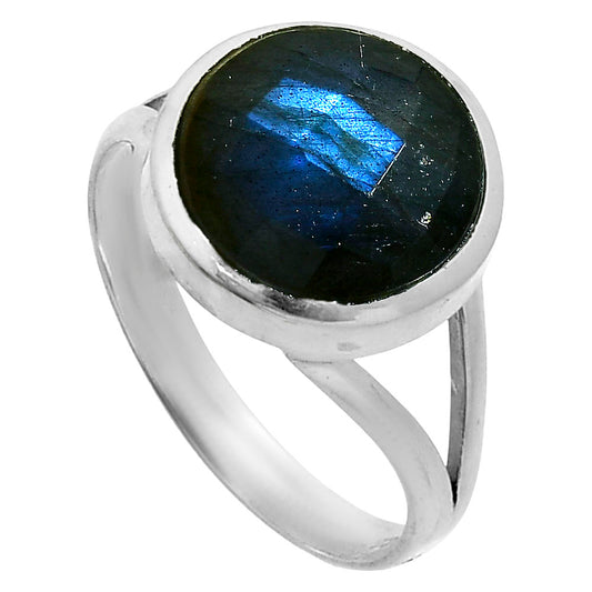 Natural Blue Labradorite Checker Ring size-9.5 R-1005 SDR244165