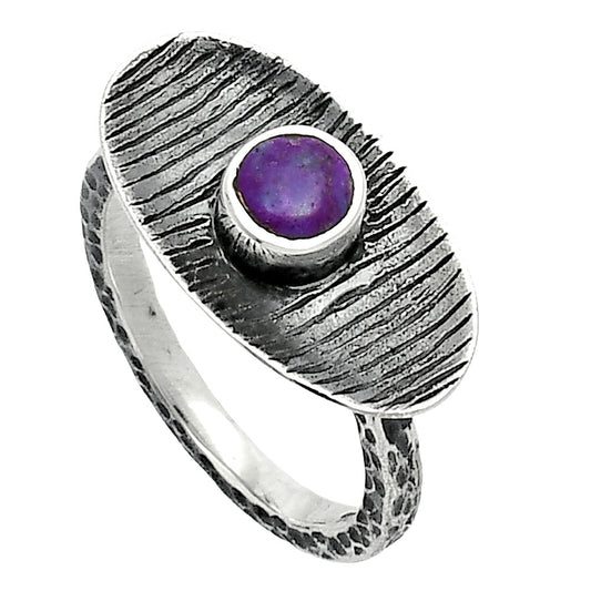 Copper Purple Turquoise - Arizona Ring size-7 R-1573 SDR244208