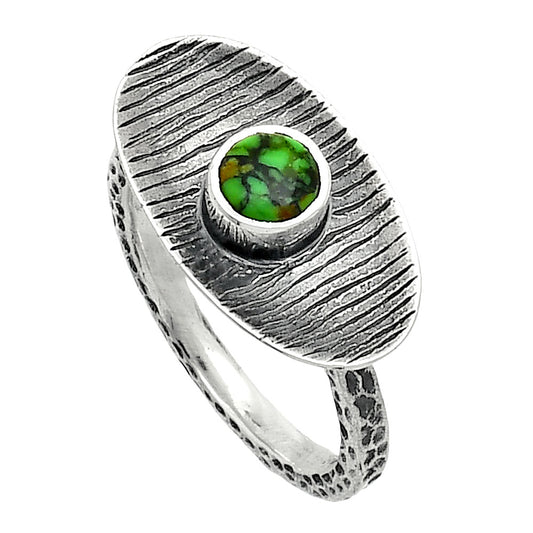 Lucky Charm Tibetan Turquoise Ring size-7.5 R-1573 SDR244212