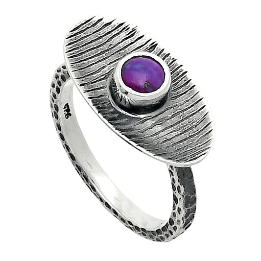 Copper Purple Turquoise - Arizona Ring size-8 R-1573 SDR244253