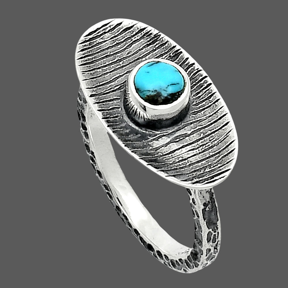 Lucky Charm Tibetan Turquoise Ring size-7 R-1573 SDR244254