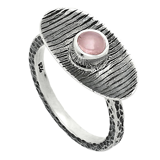 Natural Rose Quartz - Madagascar Ring size-8 R-1573 SDR244259
