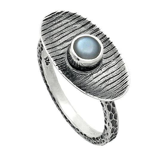 Natural Gray Moonstone Ring size-8.5 R-1573 SDR244260
