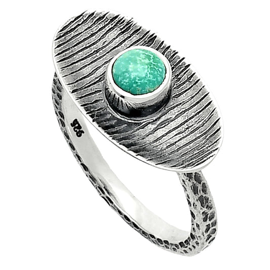 Natural Rare Turquoise Nevada Aztec Mt Ring size-8.5 R-1573 SDR244265