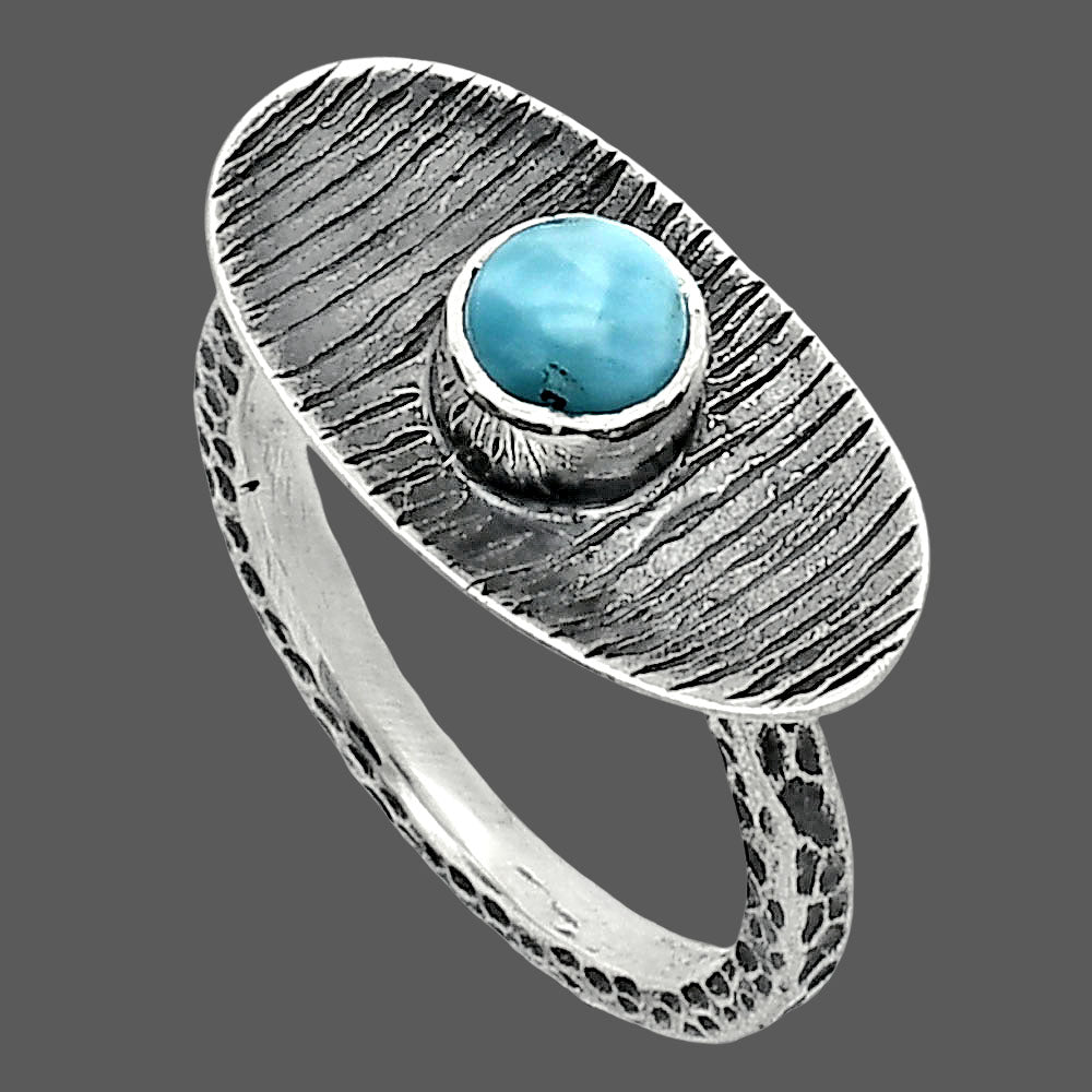 Larimar (Dominican Republic) Ring size-7.5 R-1573 SDR244270