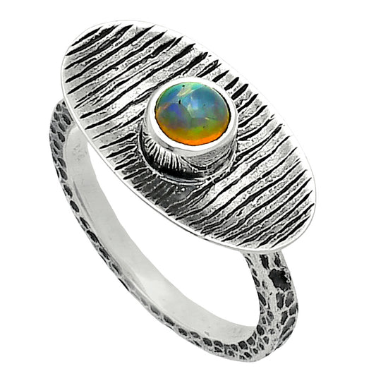 Natural Ethiopian Opal Ring size-8 R-1573 SDR244279