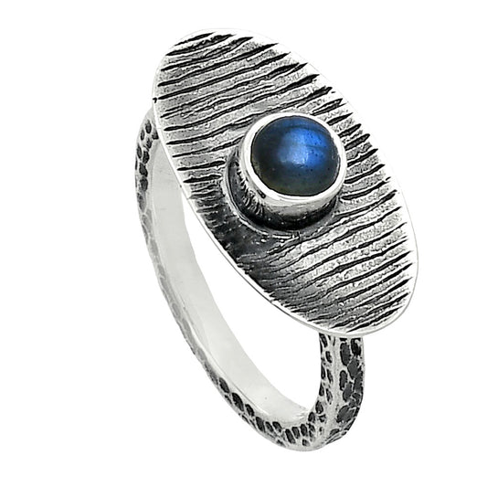 Blue Fire Labradorite - Madagascar Ring size-7 R-1573 SDR244292