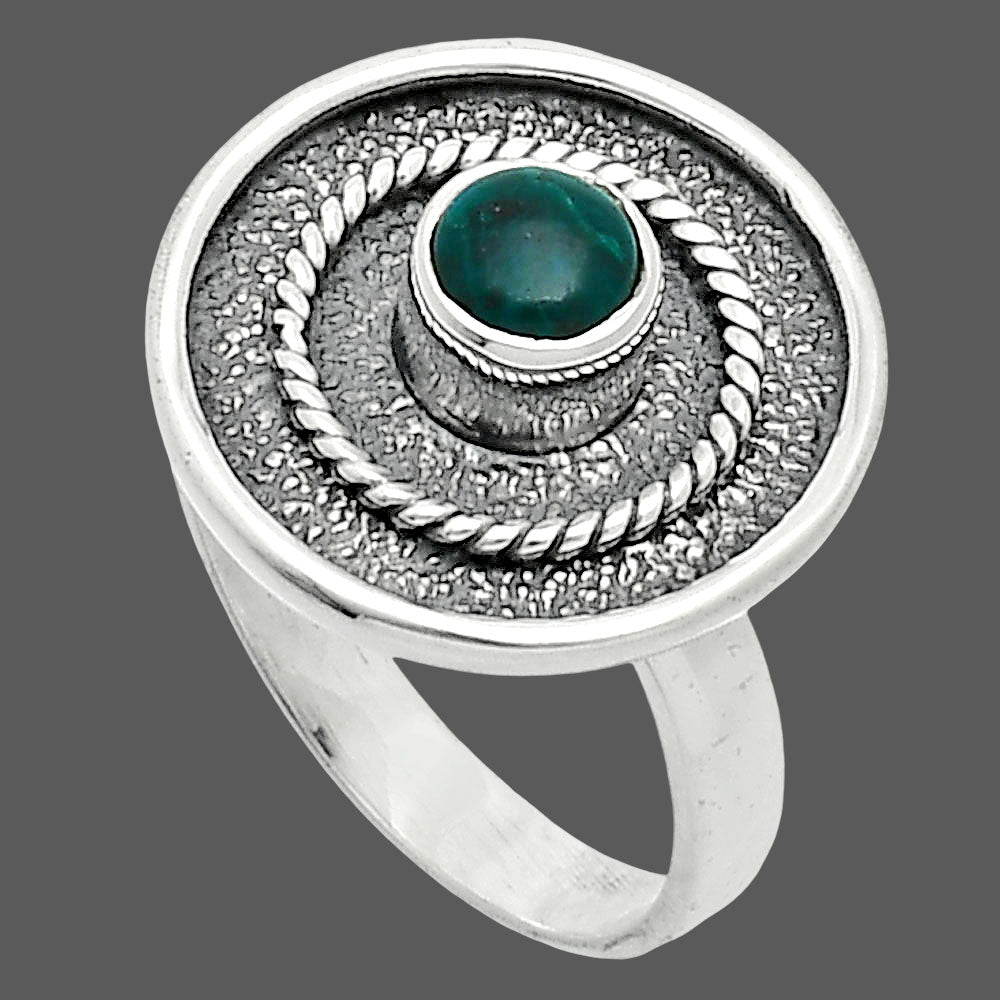 Natural Azurite Chrysocolla Ring size-7 R-1439 SDR244303