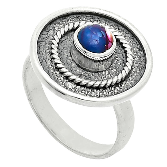 Kingman Pink Dahlia Turquoise Ring size-6 R-1439 SDR244308