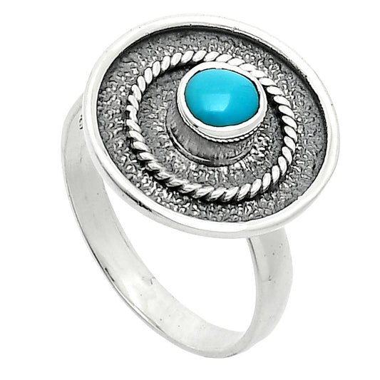 Natural Turquoise Nevada Aztec Mt Ring size-8 R-1439 SDR244313