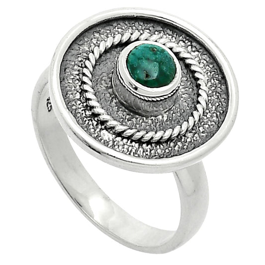 Natural Azurite Chrysocolla Ring size-8 R-1439 SDR244323