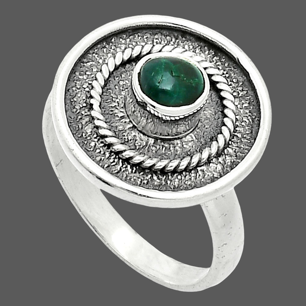Natural Azurite Chrysocolla Ring size-8 R-1439 SDR244332