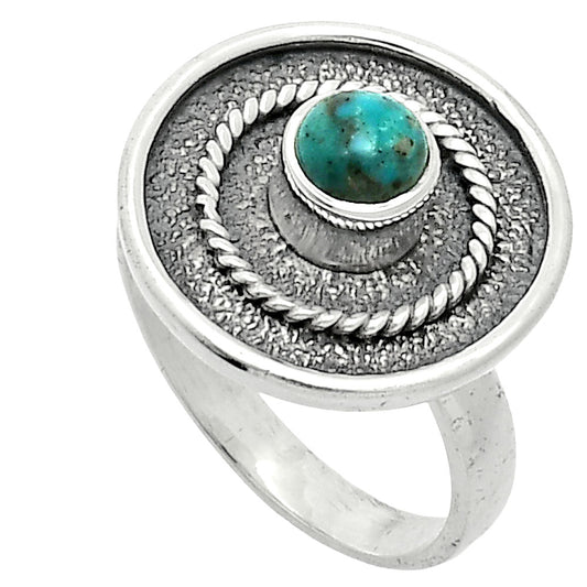 Natural Brazilian Turquoise Ring size-6.5 R-1439 SDR244333