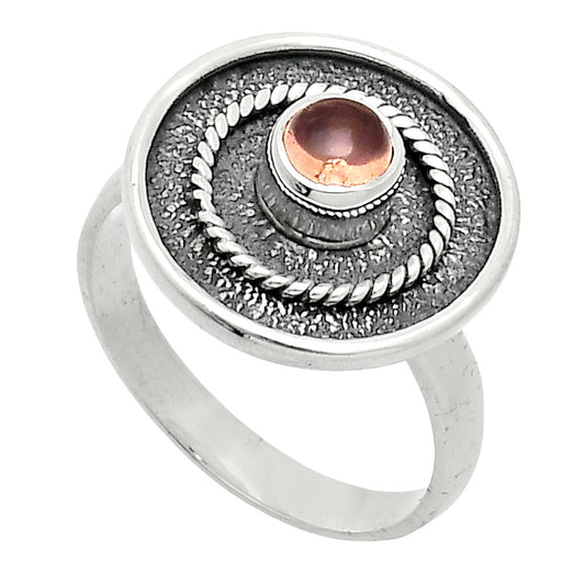 Natural Rose Quartz - Madagascar Ring size-8 R-1439 SDR244337