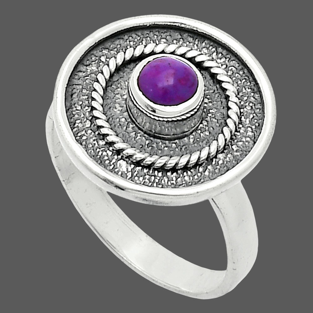 Copper Purple Turquoise - Arizona Ring size-8 R-1439 SDR244342
