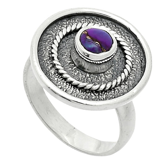 Copper Purple Turquoise - Arizona Ring size-6 R-1439 SDR244347