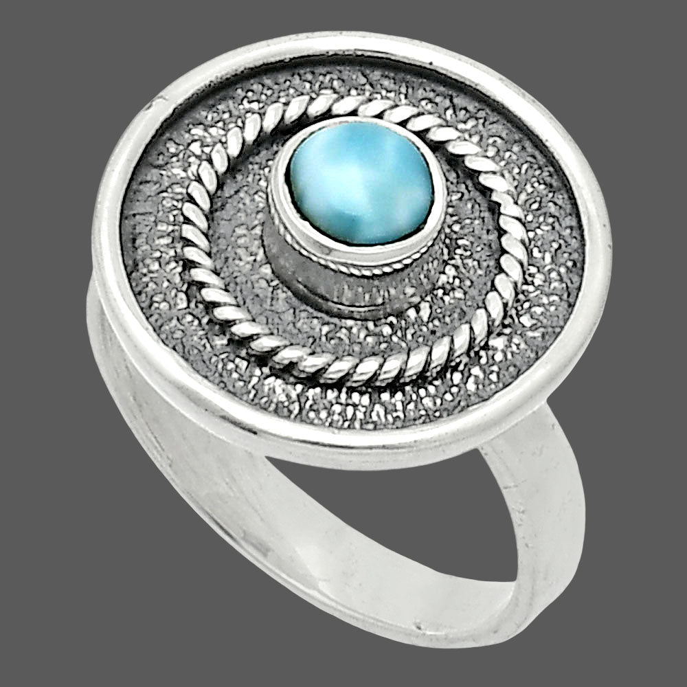Larimar (Dominican Republic) Ring size-6.5 R-1439 SDR244371