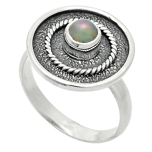 Natural Ethiopian Opal Ring size-8 R-1439 SDR244381