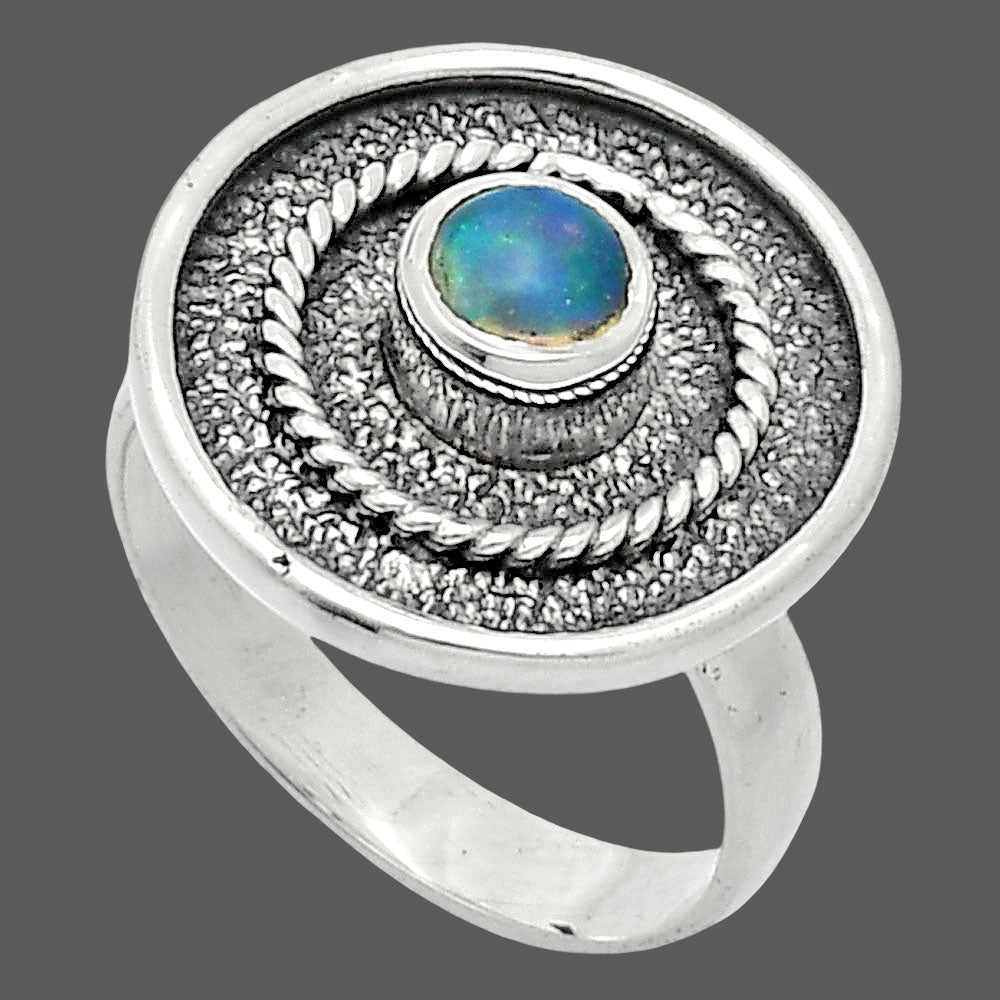 Natural Ethiopian Opal Ring size-6 R-1439 SDR244384