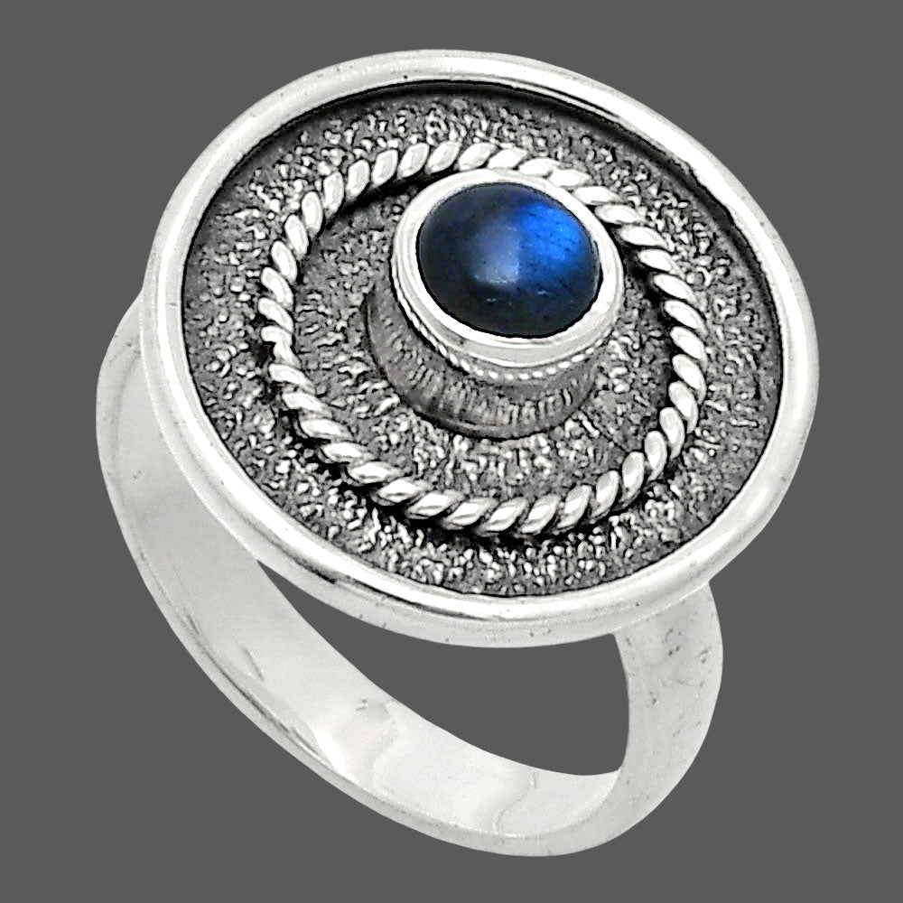 Blue Labradorite - Madagascar Ring size-6 R-1439 SDR244398