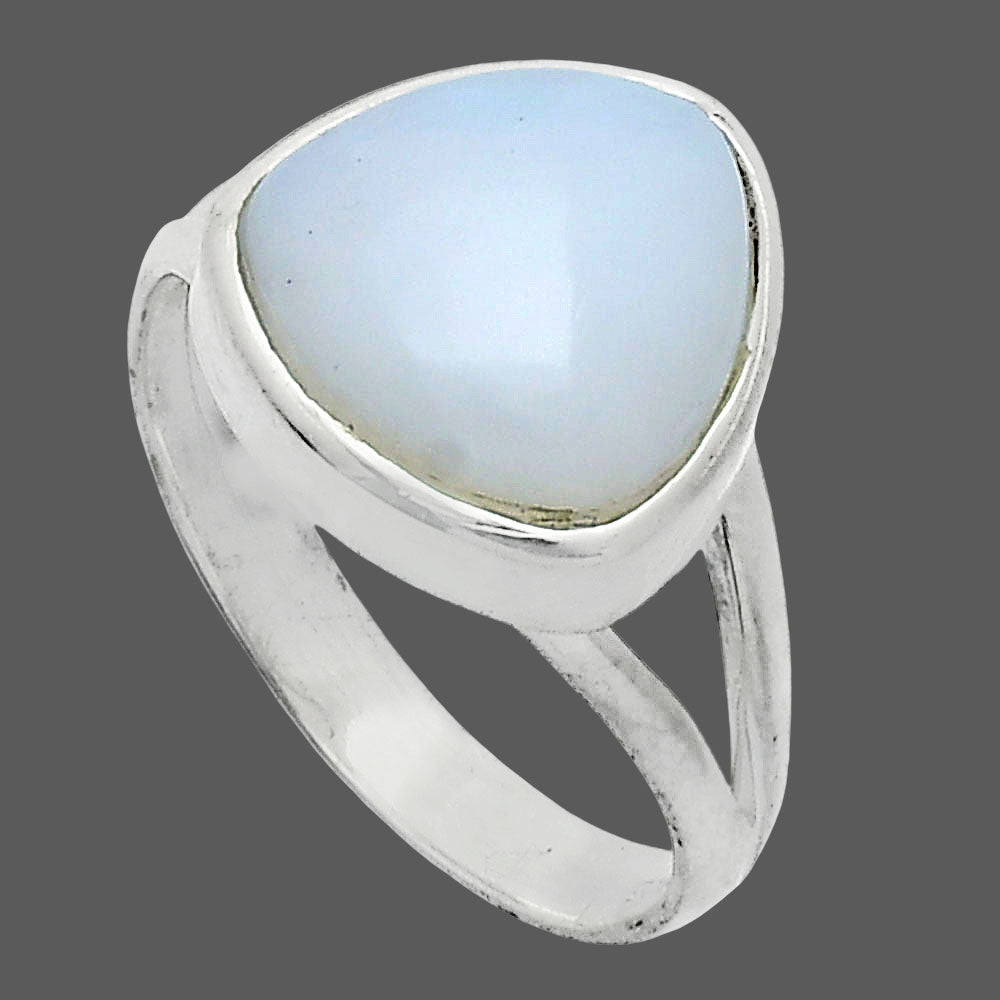 Natural White Opal Ring size-9 R-1005 SDR244490