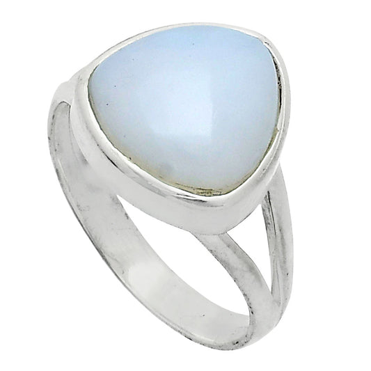 Natural White Opal Ring size-9 R-1005 SDR244490