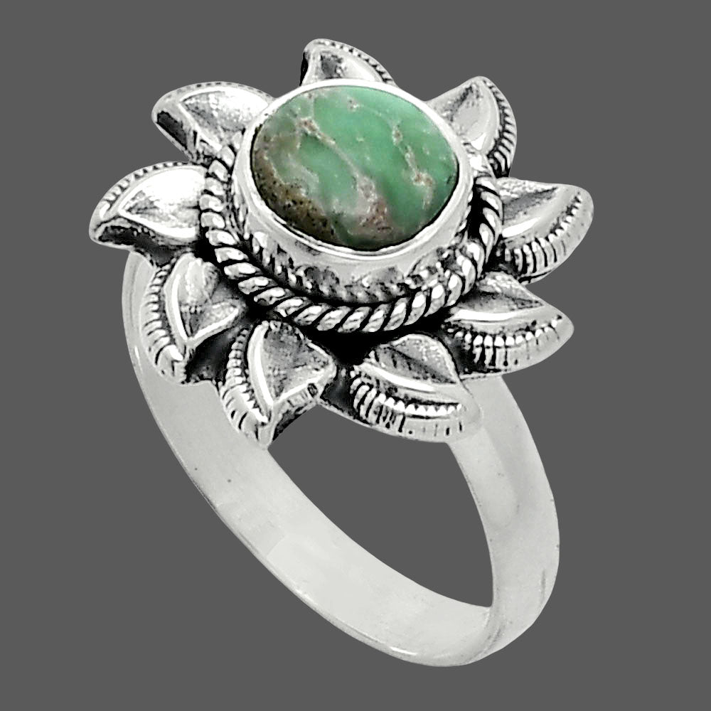 Sun - Natural Utah Variscite Ring size-7 R-1617 SDR244751