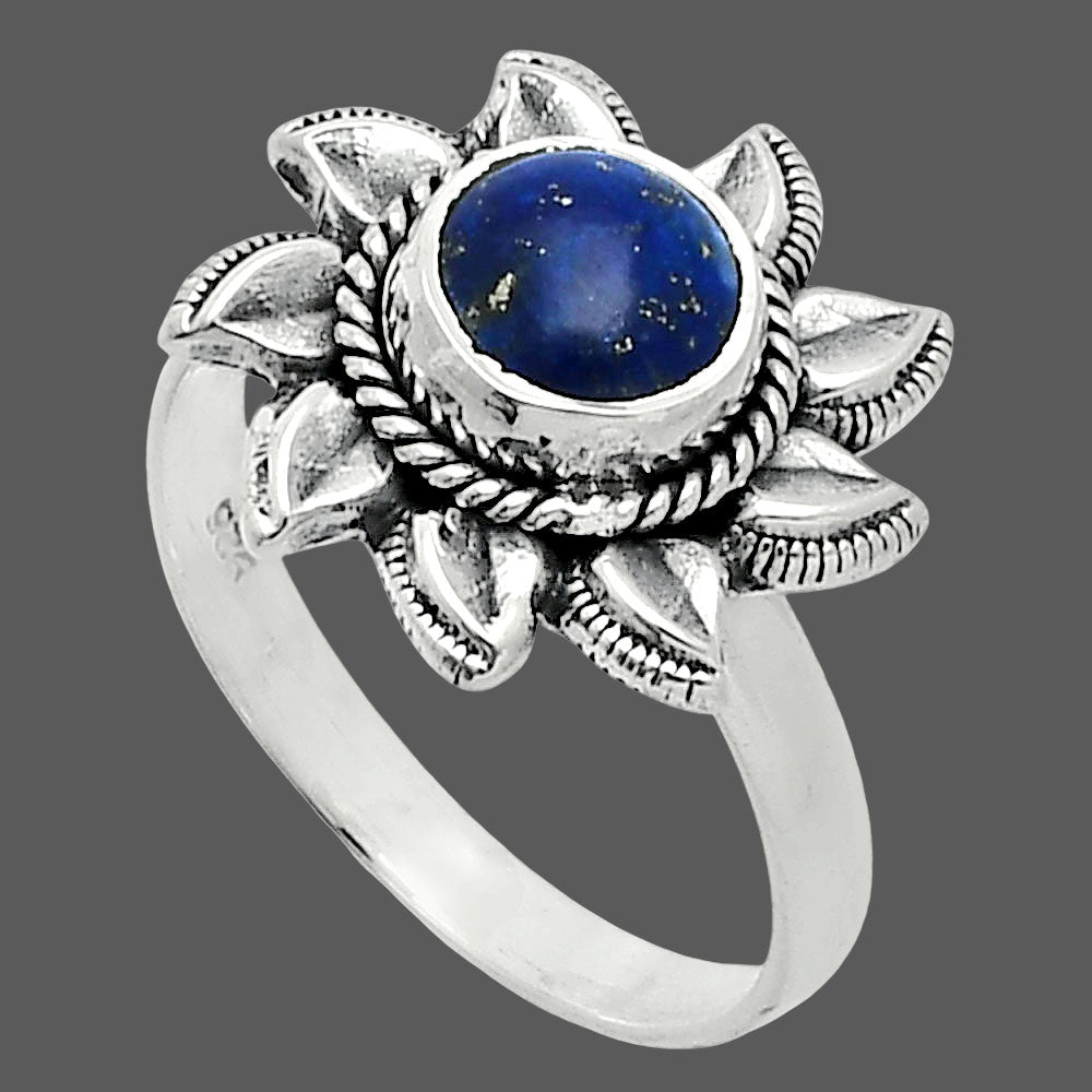 Sun - Lapis Lazuli - Afghanistan Ring size-8 R-1617 SDR244758