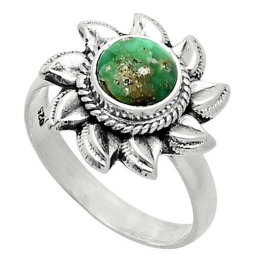 Sun - Natural Utah Variscite Ring size-8 R-1617 SDR244766