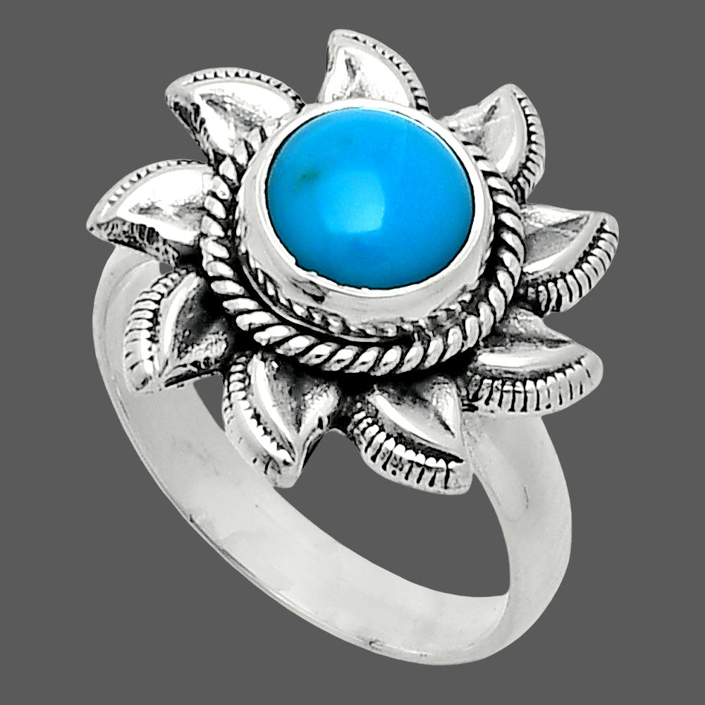 Sun - Sleeping Beauty Turquoise Ring size-6 R-1617 SDR244781