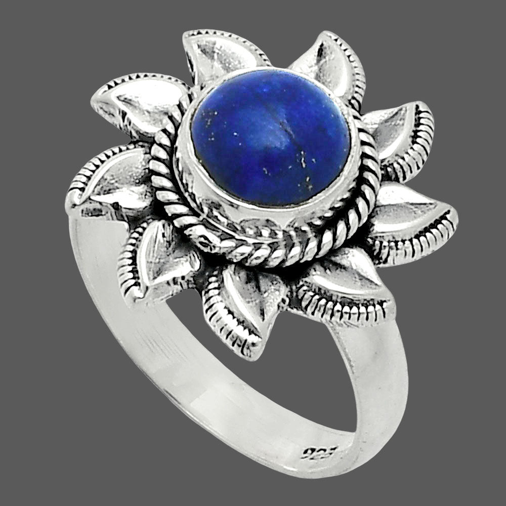 Sun - Lapis Lazuli - Afghanistan Ring size-6 R-1617 SDR244797