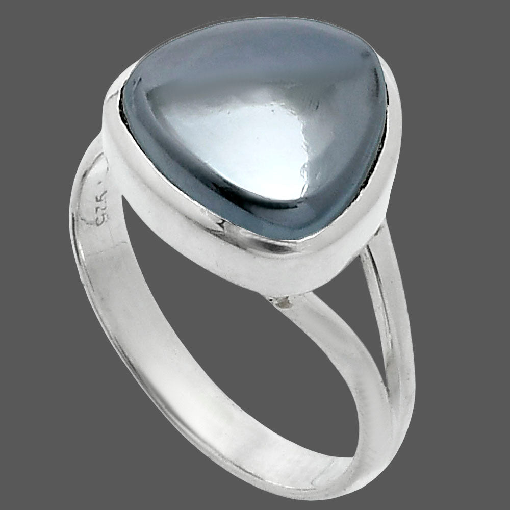 Natural Gunmetal Ring size-9 R-1002 SDR244819