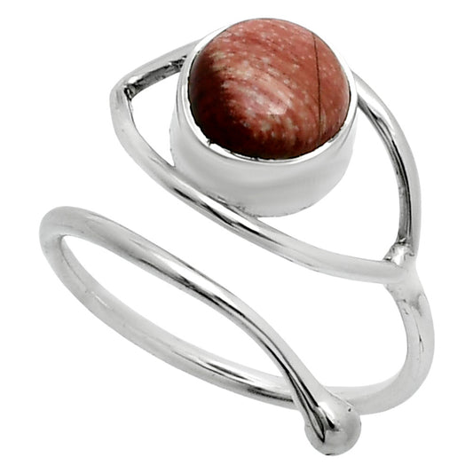 Adjustable Eye - Snake Skin Jasper Ring size-7.5 R-1254 SDR244851