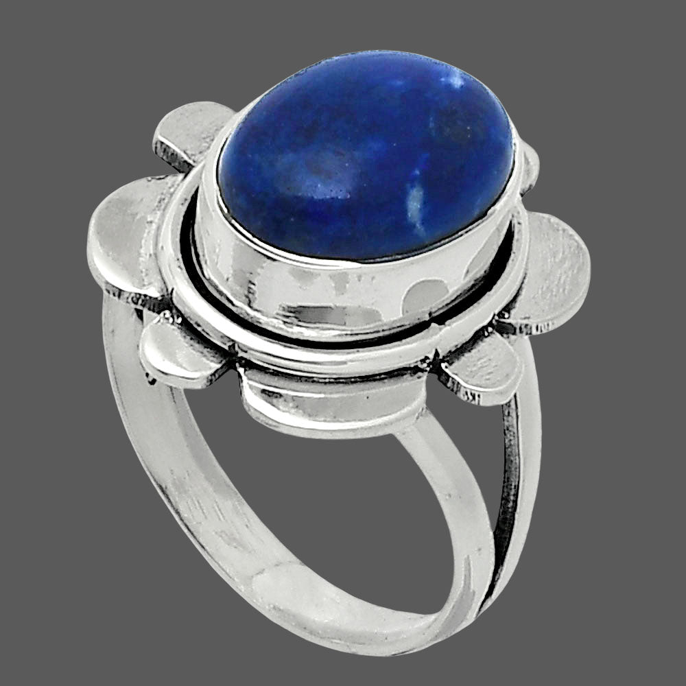 Natural Sodalite Ring size-6.5 R-1342 SDR245052
