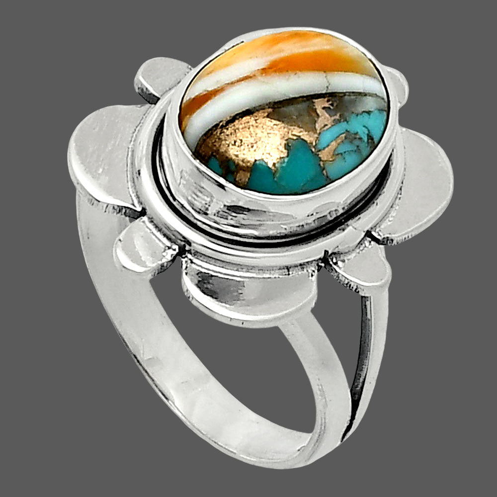 Spiny Oyster Turquoise - Arizona Ring size-6.5 R-1342 SDR245080