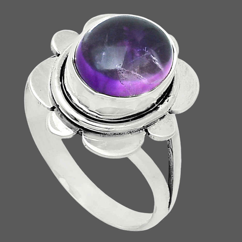 Super 23 Amethyst Mineral From Auralite Ring size-8 R-1342 SDR245081