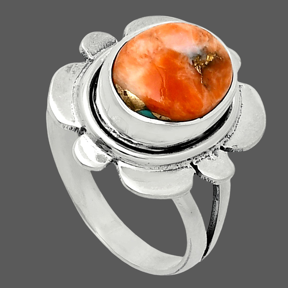 Spiny Oyster Turquoise - Arizona Ring size-7 R-1342 SDR245102