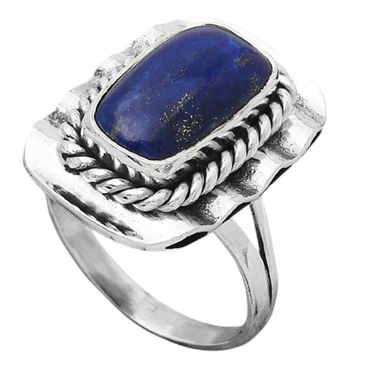 Natural Lapis - Afghanistan Ring size-7 R-1212 SDR245503