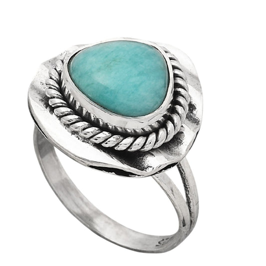 Natural Paraiba Amazonite Ring size-7 R-1212 SDR245511