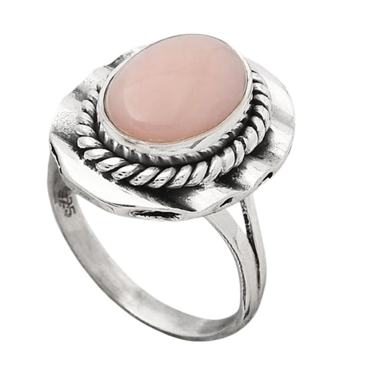 Natural Pink Opal - Australia Ring size-7 R-1212 SDR245512