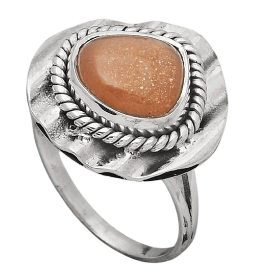 Natural Sunstone - Namibia Ring size-9.5 R-1212 SDR245521